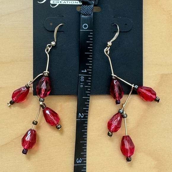 High-End Department Store Designer One of Kind Statement Earrings - Picture 4 of 6